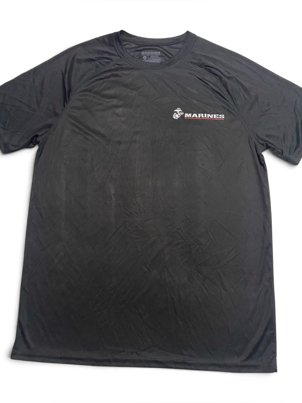 US Marine Corps “Pain is Weakness Leaving the Body” Black Performance Shirt L
